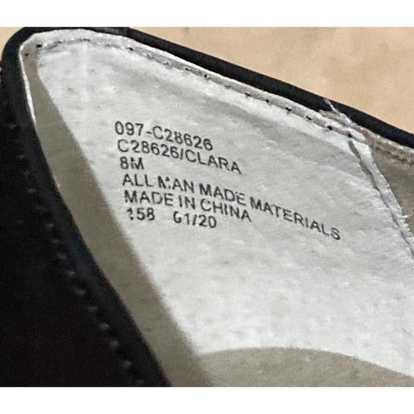 New Women's Cliffs by White Mountain Clara Black Flats Size 8 - Picture 7 of 9